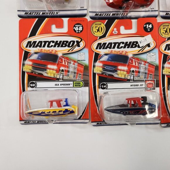 Matchbox Police Boat Sea Speeder Ice Breaker Diecast Vehicles Lot of 15 MOC - Picture 2 of 16